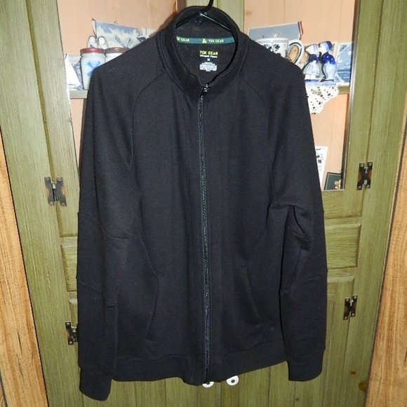 TEK GEAR Track Jacket Men’s Black Size Medium - Picture 6 of 9